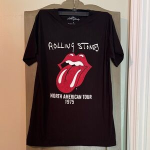 The Rolling Stones Black Cotton Tee